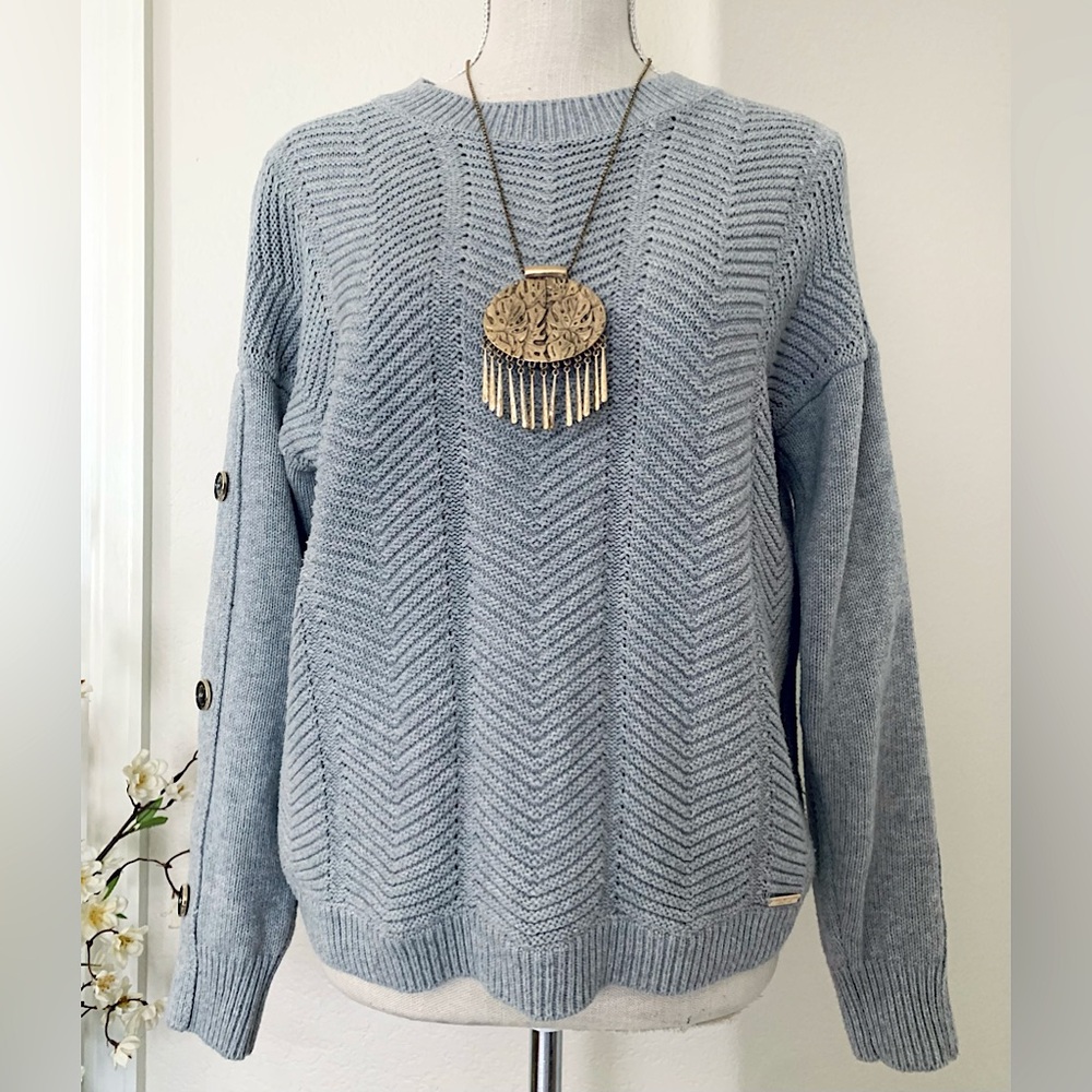 Marc New York Gray Sweater w/ Buttons